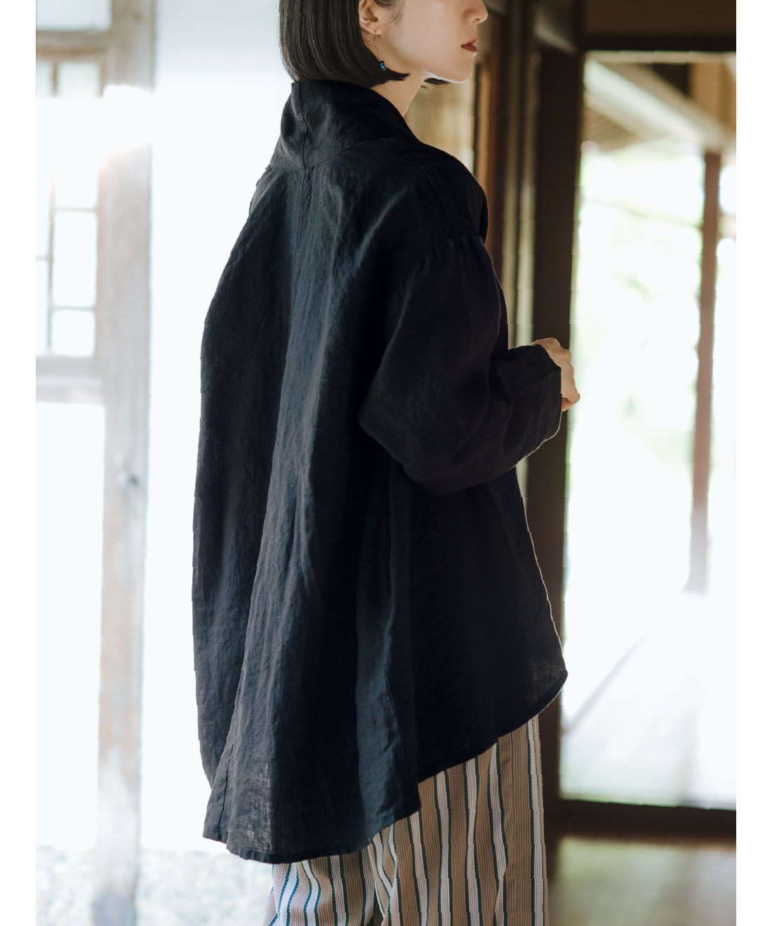 el:ment meets linen 風合い育てるとっておきのリネン100％ガウン