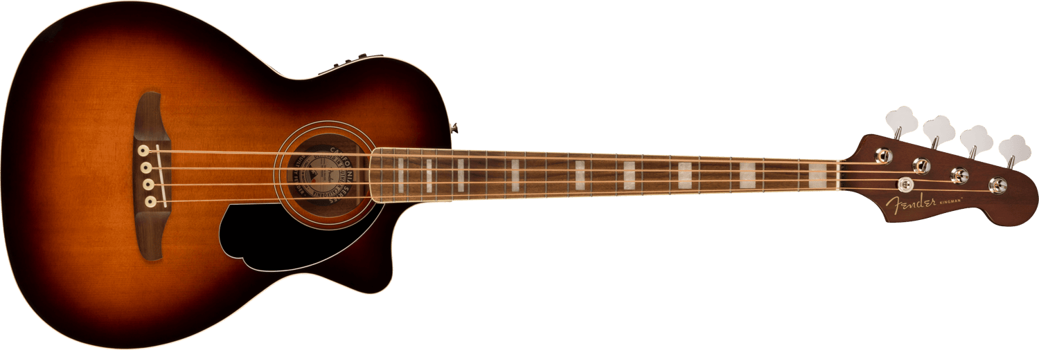 Kingman Acoustic Bass Guitar, Sunburst | Fender
