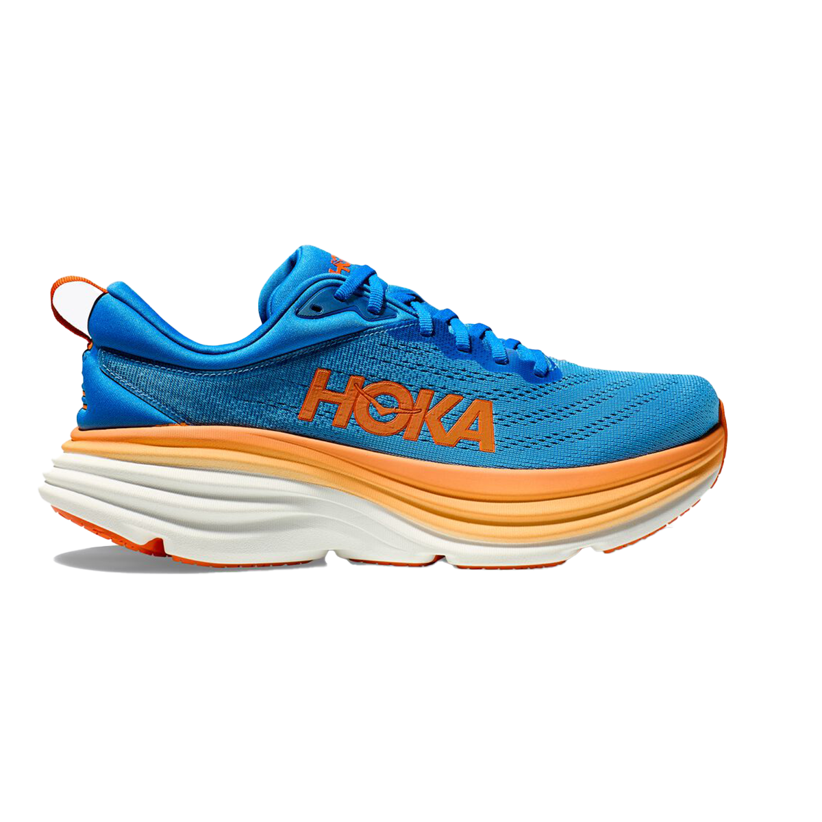 Hoka Bondi 8 - Coastal Sky - Vibrant Orange – Fit2Run