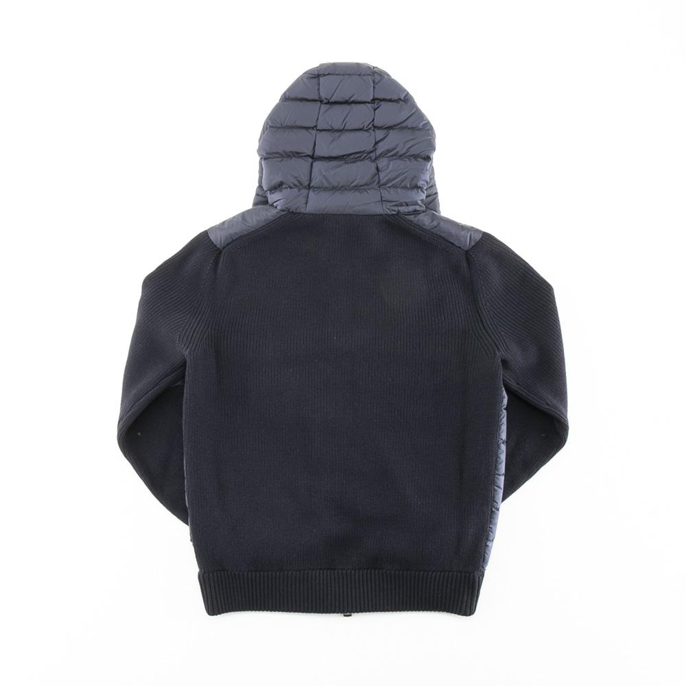 モンクレール MONCLER メンズトップス 袖ニット 身頃ダウン フード付き
