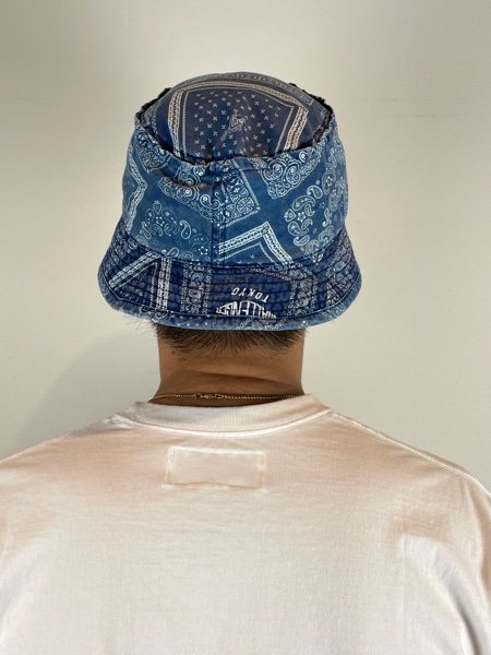 CHALLENGER / BANDANA BUCKET HAT -Navy-