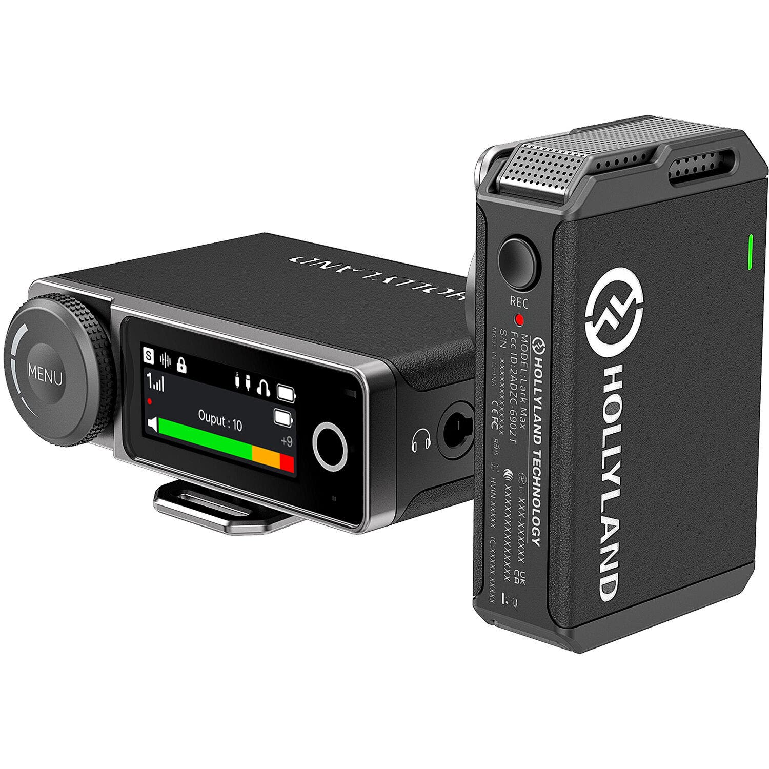 Hollyland LARK MAX Solo Wireless Microphone System (2.4 GHz, Black
