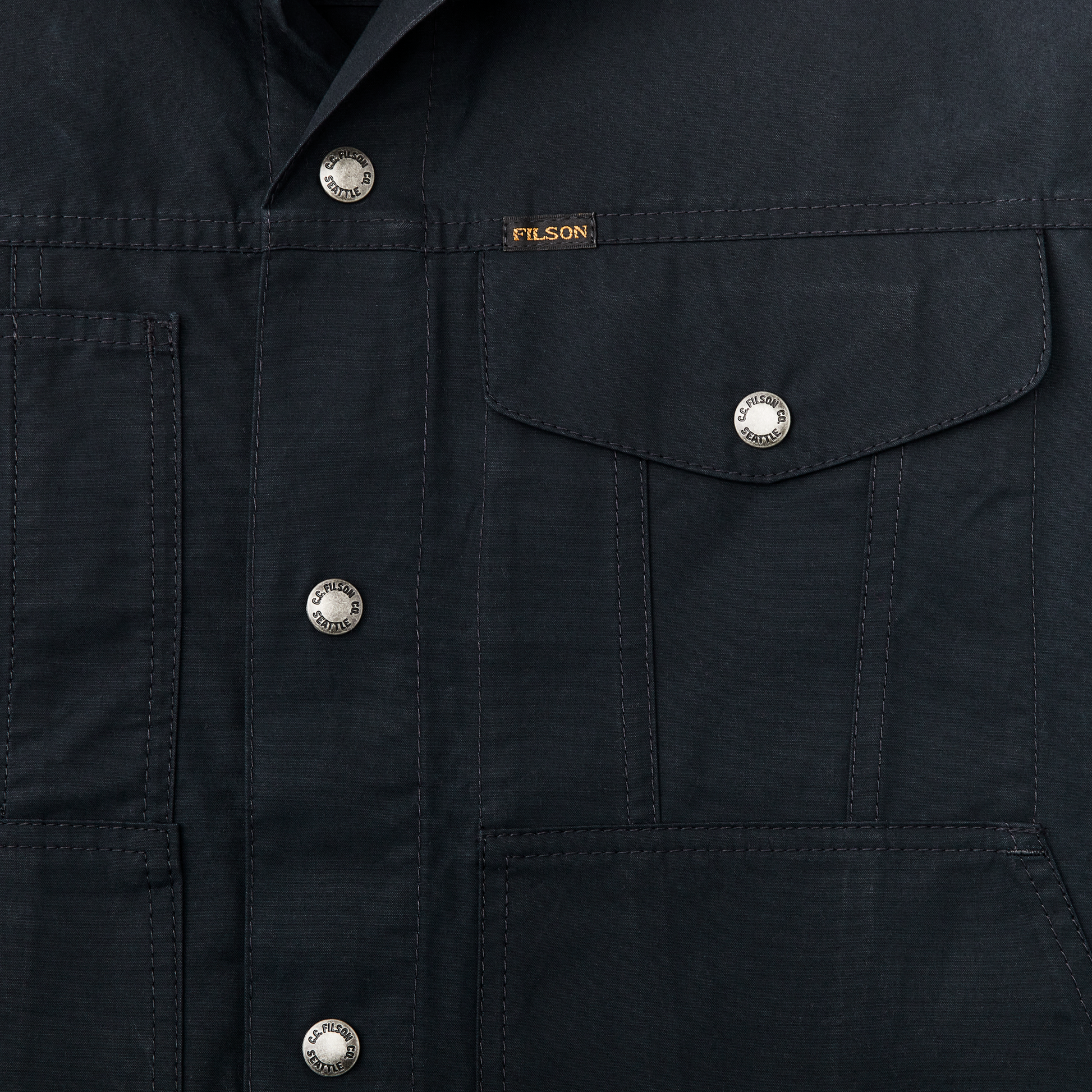Dry Wax Short Cruiser Jacket - Navy | Filson