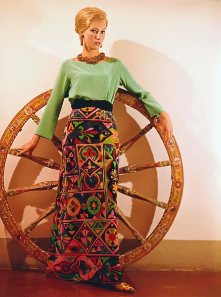 Fine Art Storehouse Print: Emilio Pucci's 1963 Velvet Skirt. Art
