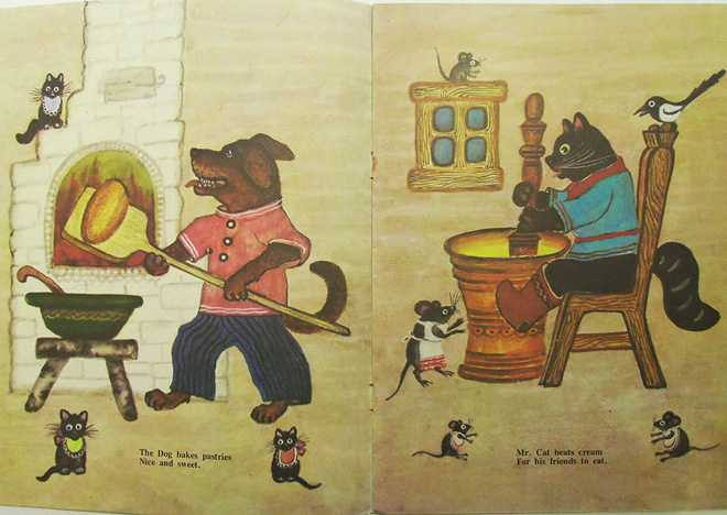 THE DOG MR. AND MRS. CAT AND THE HEN / ロシア絵本のフィネサ・ブックス