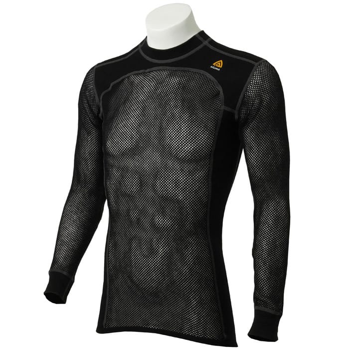 Aclima Men's WoolNet Crewneck Jet Black | Buy Aclima Men's WoolNet