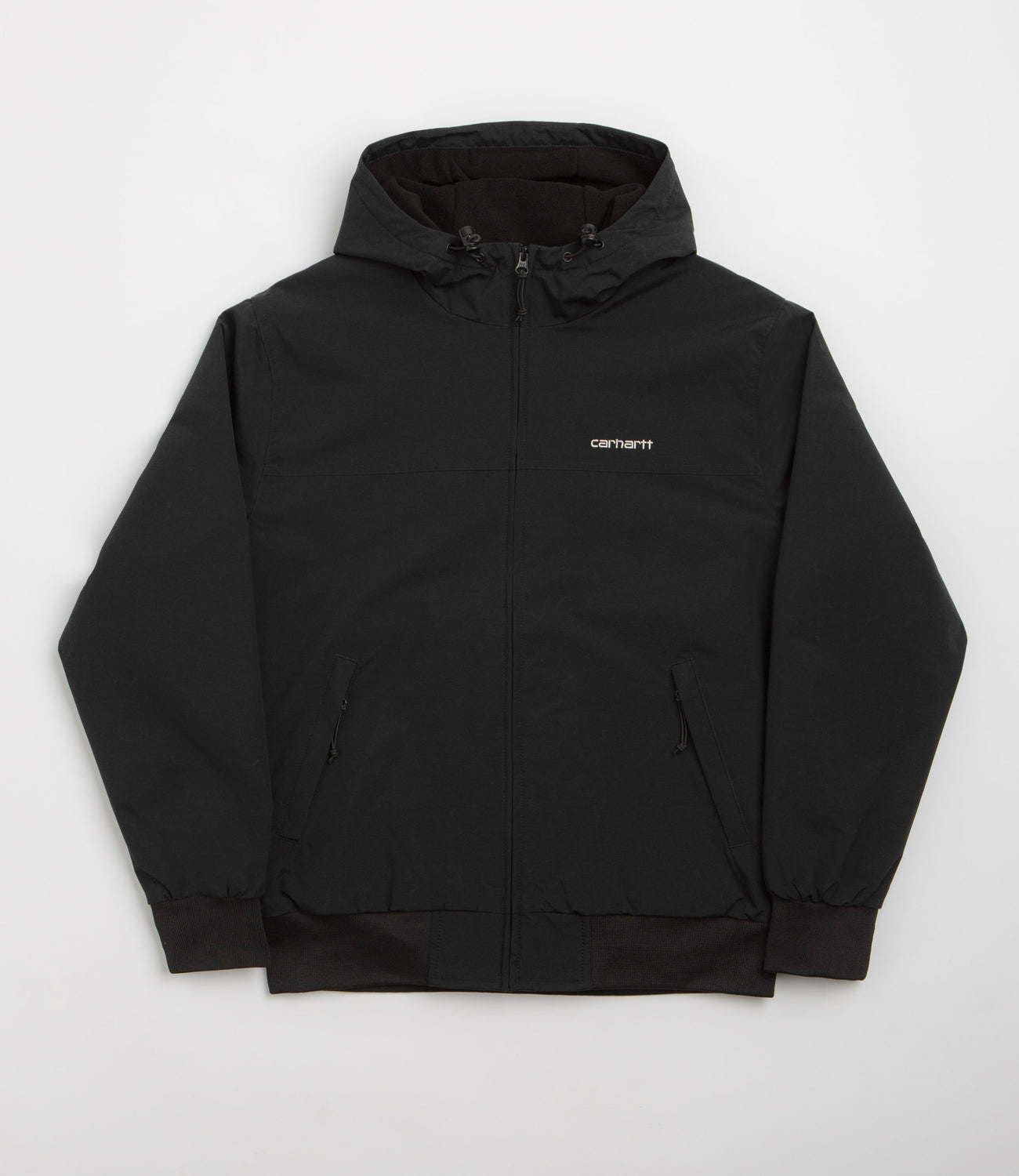 Carhartt Hooded Sail Jacket - Black / White | Flatspot