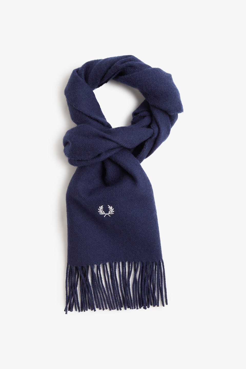 Lambswool Scarf(1SZ 608：NAVY): | FRED PERRY JAPAN | フレッド