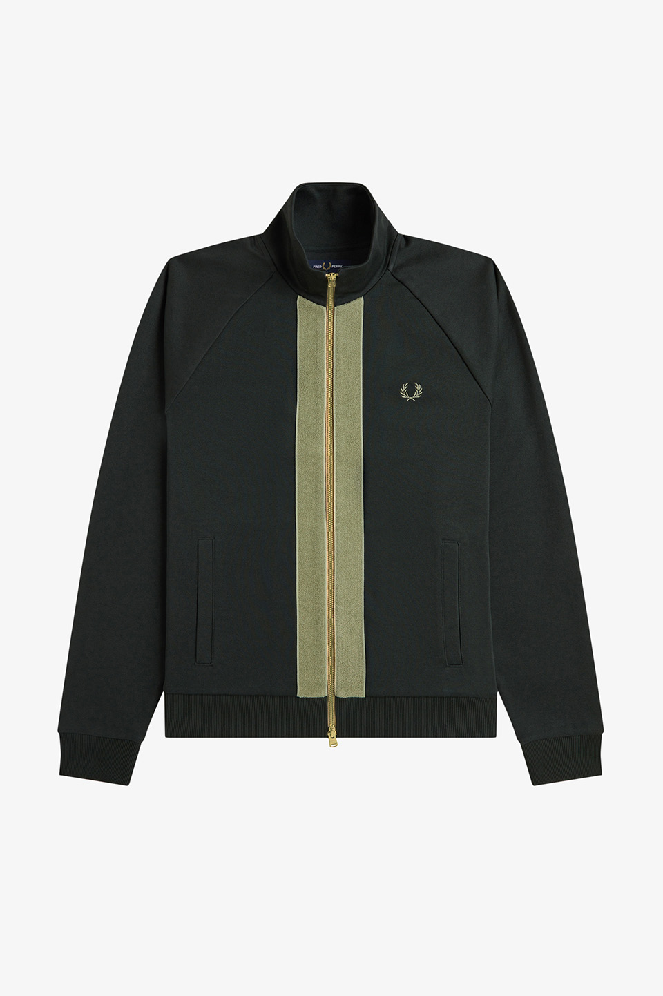 Chenille Tape Track Jacket(M Q20：NIGHT GREEN): | FRED PERRY JAPAN