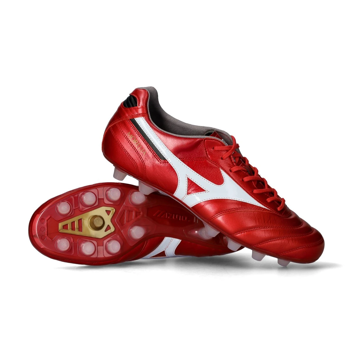 Football Boots Mizuno Morelia II Japan FG Red-White-Black - Fútbol