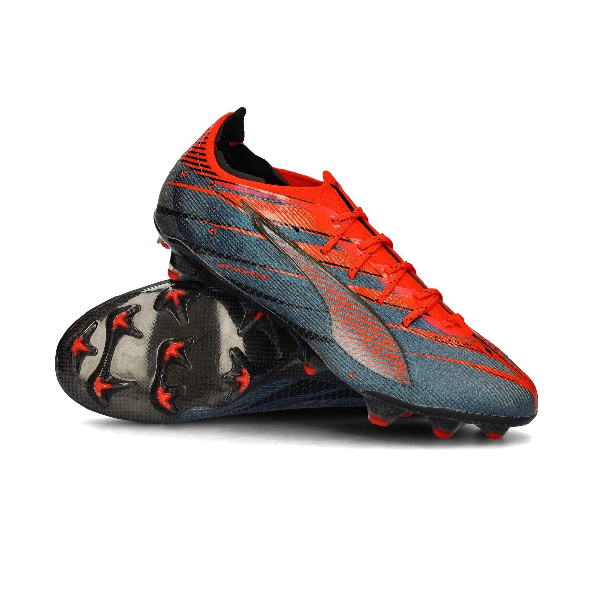 Football Boots Puma Ultra 5 Carbon Speed FG Black-White-Fiery