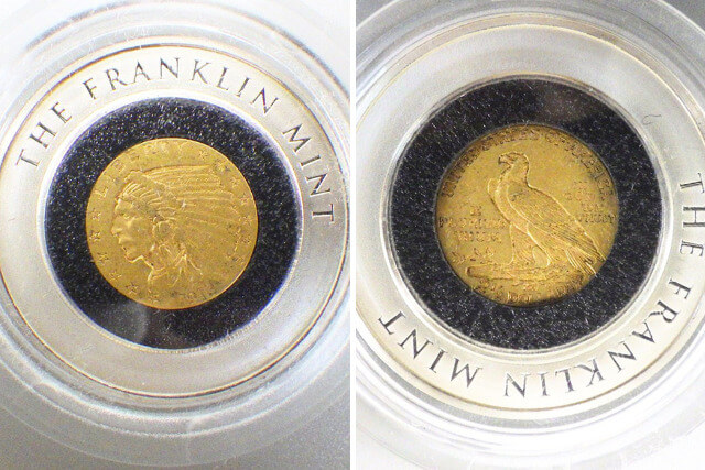 アメリカ古銭の逸品！インディアンヘッド2.5ドル金貨（1913年銘）の