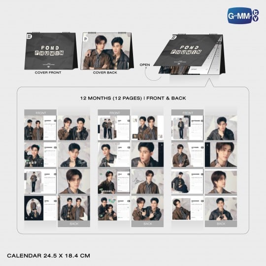 GMMTV - PONDPHUWIN OFFICIAL CALENDAR 2026 + GMMTV GIFT (Exclusive