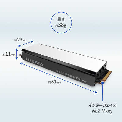 IOデータ PS5対応 M.2 拡張SSD ヒートシンク付 1TB HNSSD-1P5A の通販