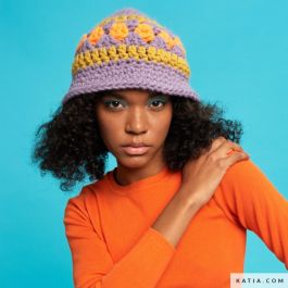 WOW! Bop Crochet Bucket Hat Pattern - Easy - (99999-1027-9)¦ Katia.com