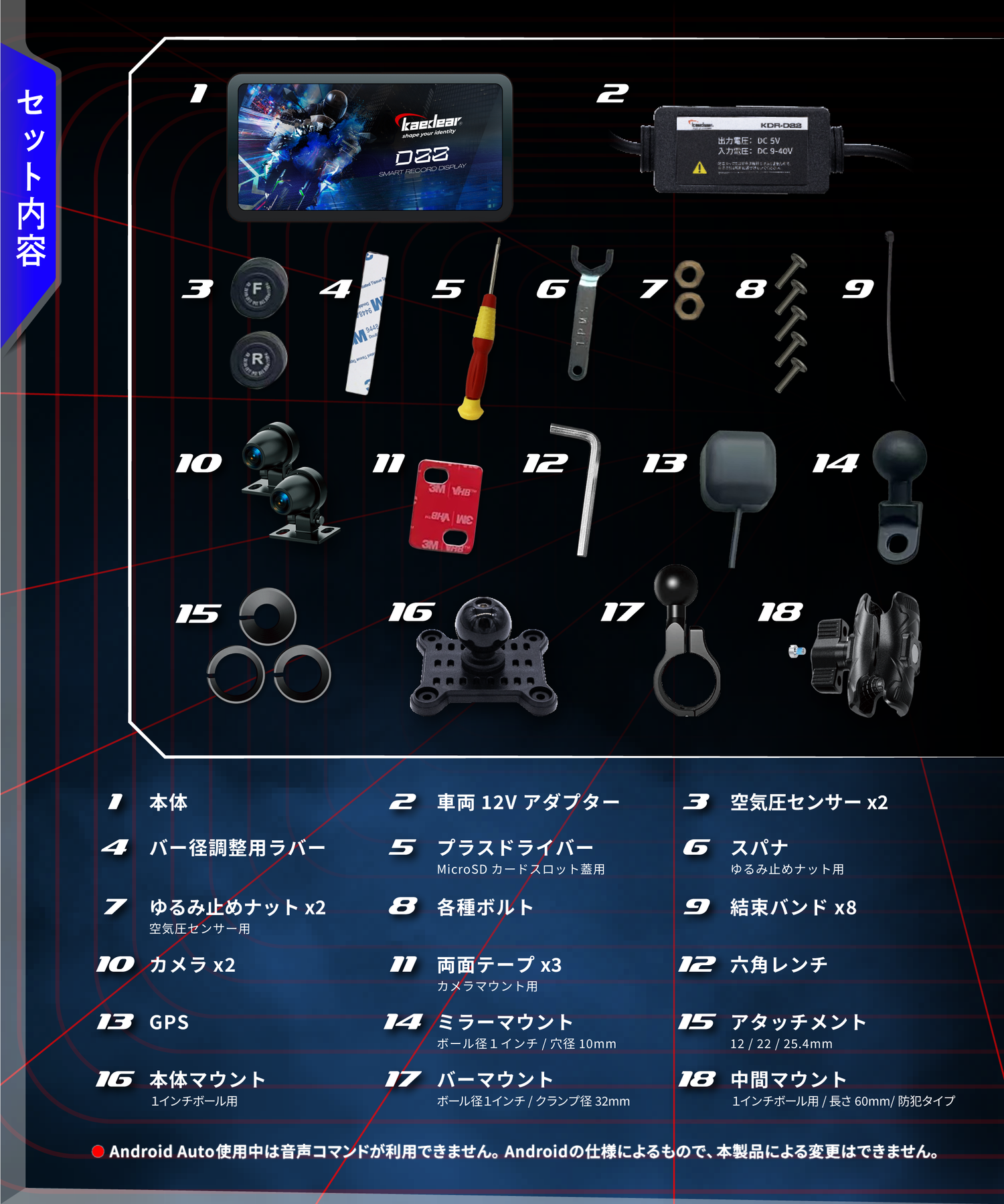 スマートレコードディスプレイ5.5インチ｜カープレイ＆アンドロイド