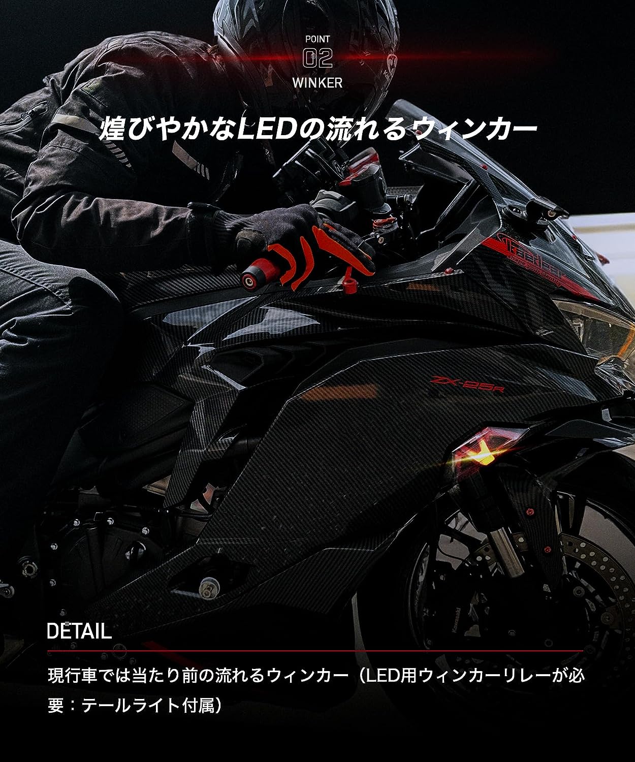 Cyber ​​LED KAWASAKI Ninja ZX-25R Custom Blinker / Ninja250