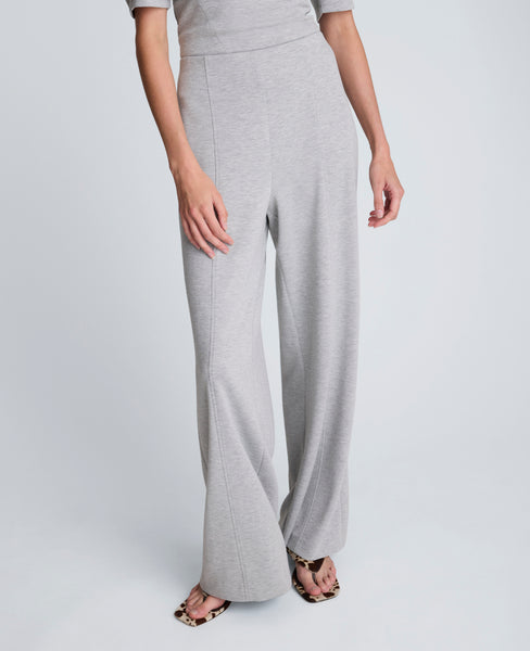 Scuba Knit High Rise Pull-On Wide Leg Pant