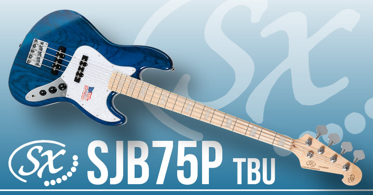 パールピックガード搭載アッシュボディーJBスタイル「SX SJB75P」に新