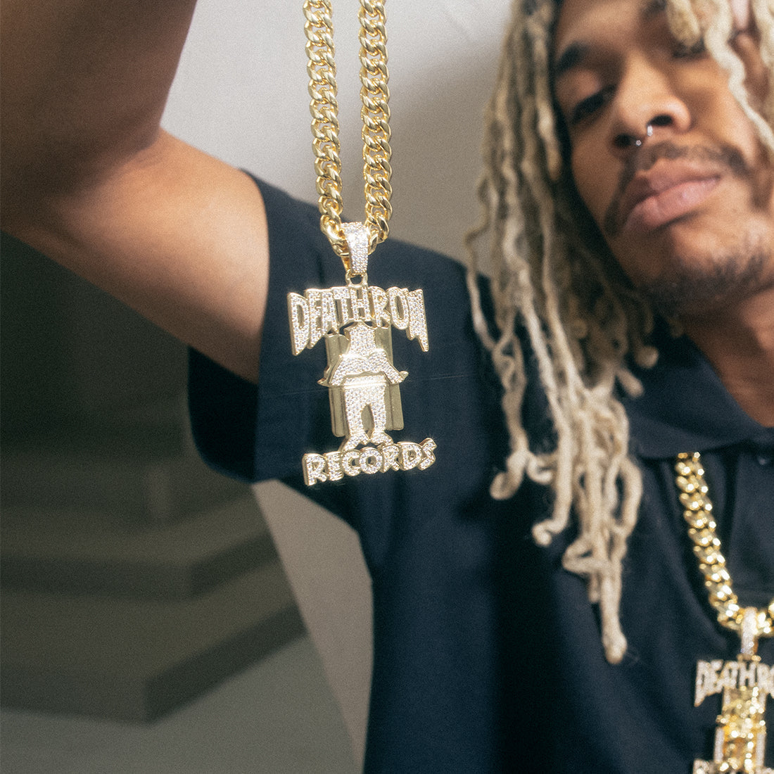 OG Death Row Logo Necklace | Death Row Records Jewelry – King Ice