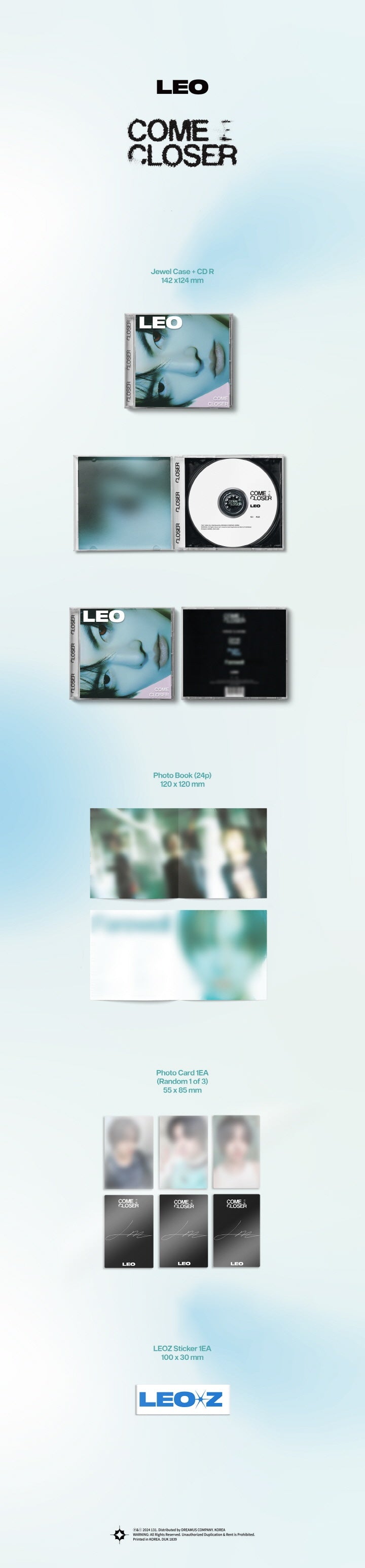 LEO - [COME CLOSER] EP Album – kpopalbums.com