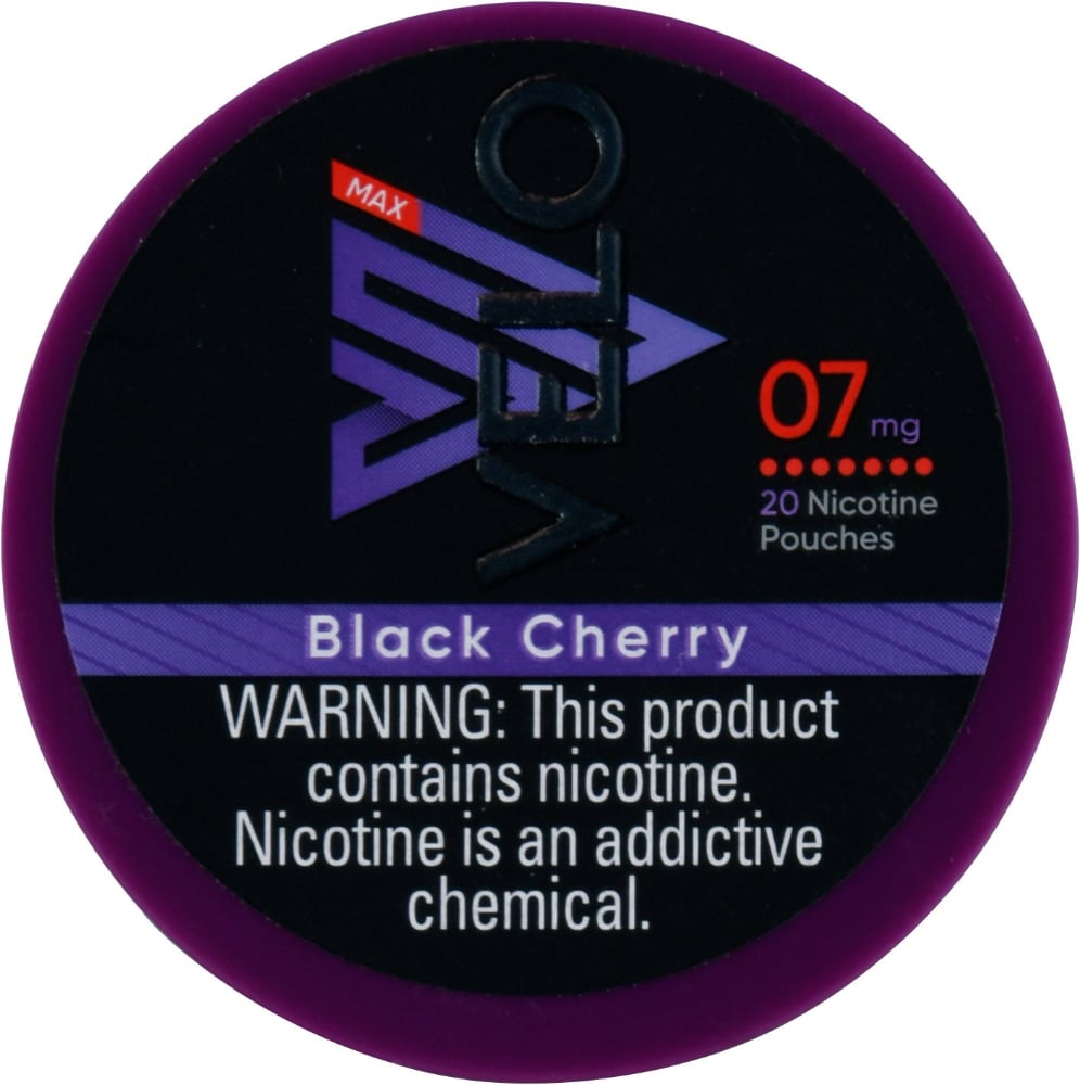 Velo Black Cherry 7mg Nicotine Pouches, 20 ct - Jay C Food Stores