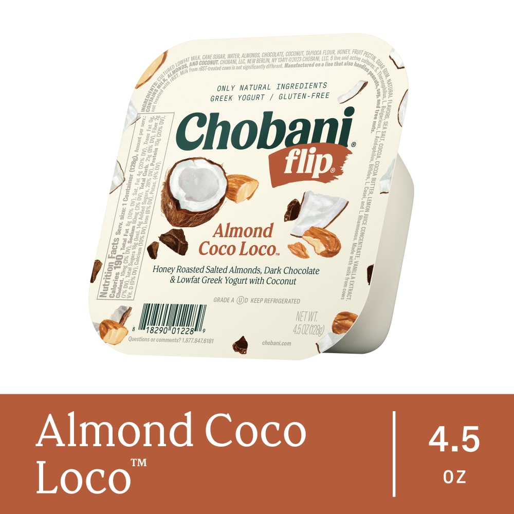 Chobani® Flip® Almond Coco Loco™ Chocolate Low Fat Greek Yogurt