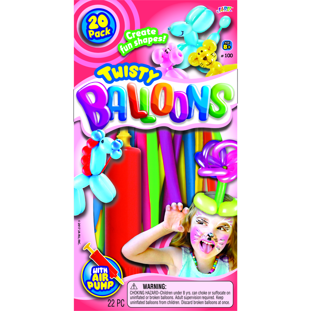 JA-RU Twisty Fun Balloons & Air Pump, 20 pk - Kroger