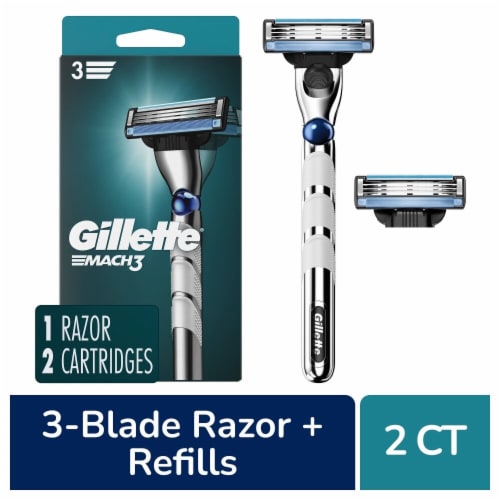 Gillette Mach3 3D Motion Men's 3-Blade Razors Handle and Blade