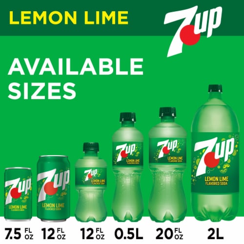 7UP Lemon Lime Caffeine-Free Soda Cans, 24 pk / 12 fl oz - Kroger