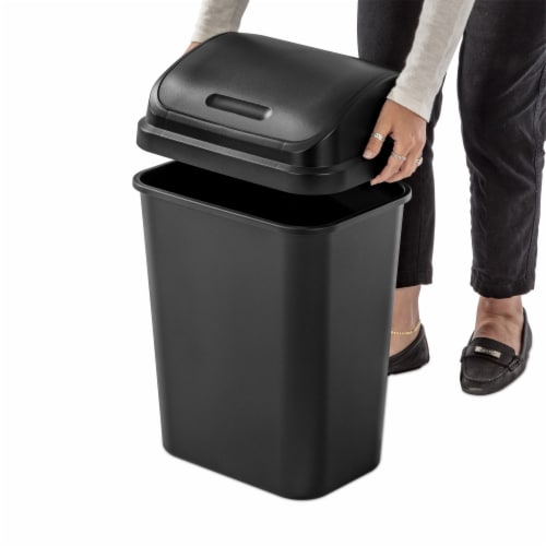 Sterilite Plastic SwingTop Trash Can - Black, 1 ct - Fred Meyer