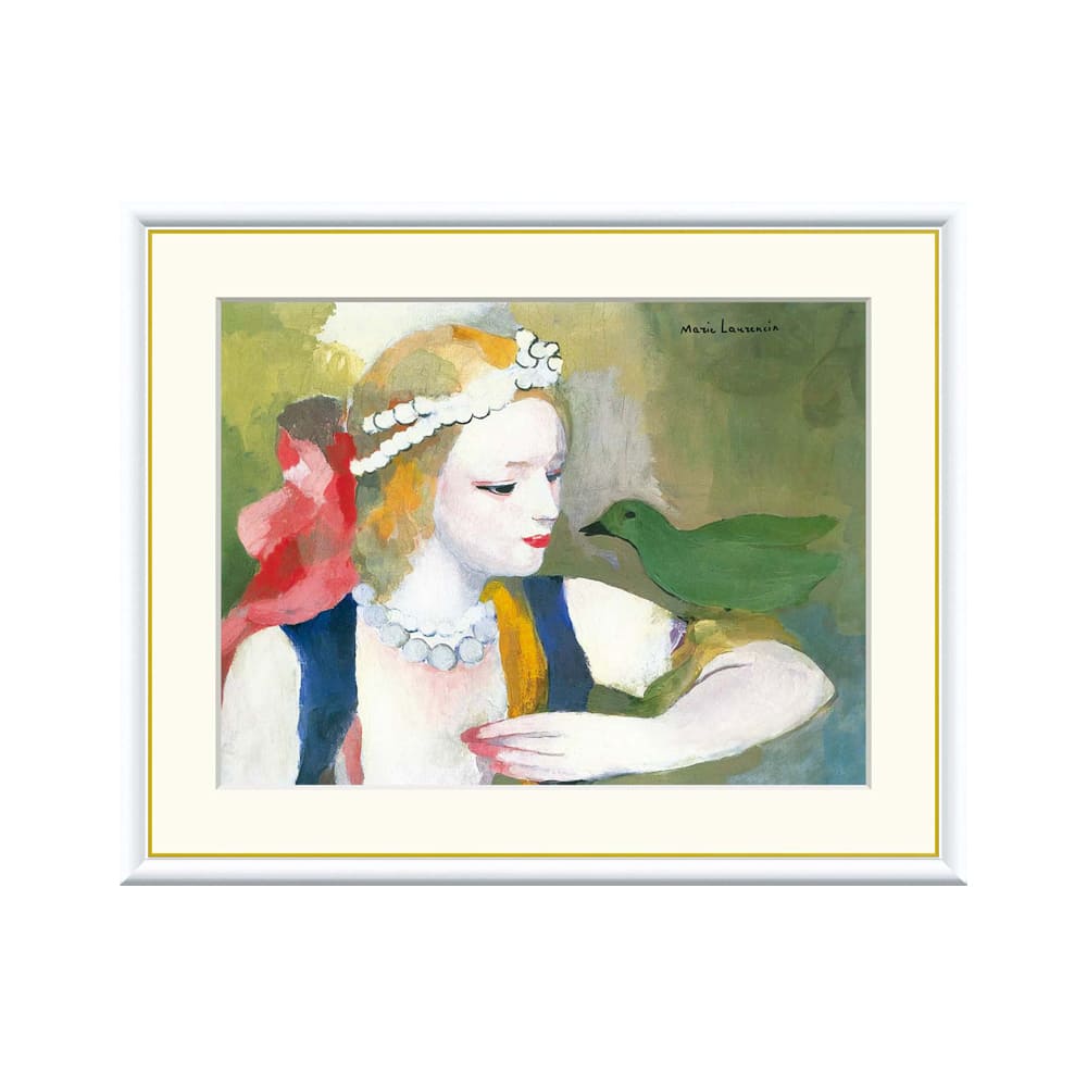 Marie Laurencin（マリー ローランサン） 鳥と乙女 アートポスター
