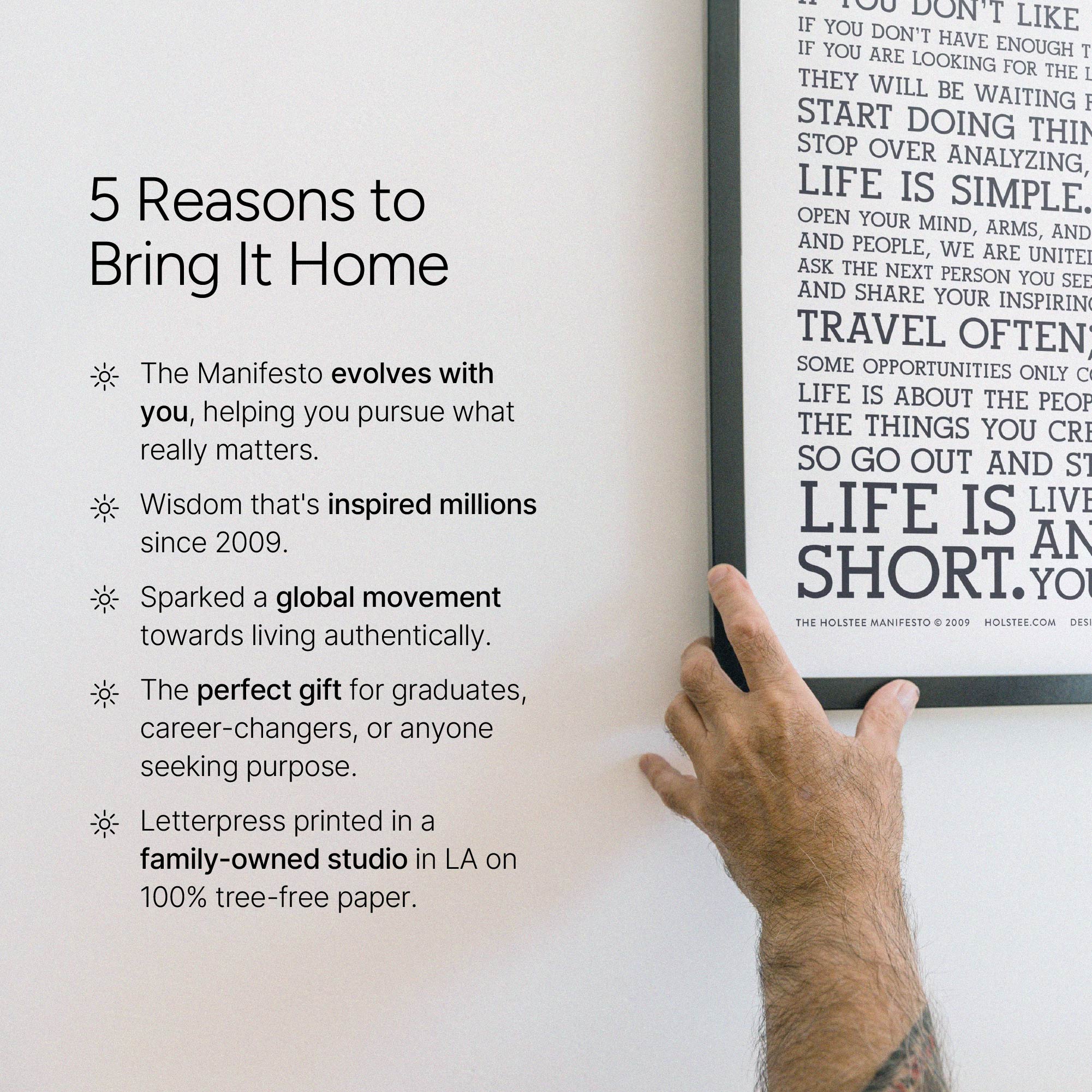 The Holstee Manifesto Original Letterpress Poster 12