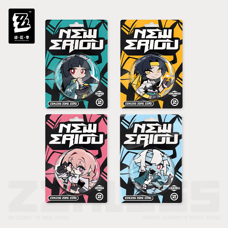 ZZZ 16pt】ゼンレスゾーンゼロ ちびキャラ缶バッジ 対ホロウ6課 - HAKUTEA