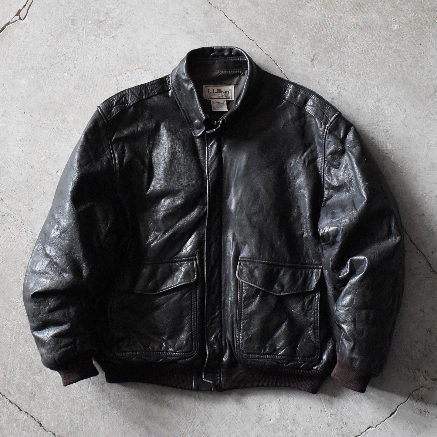 1990s L.L.Bean A-2 TYPE レザージャケット 