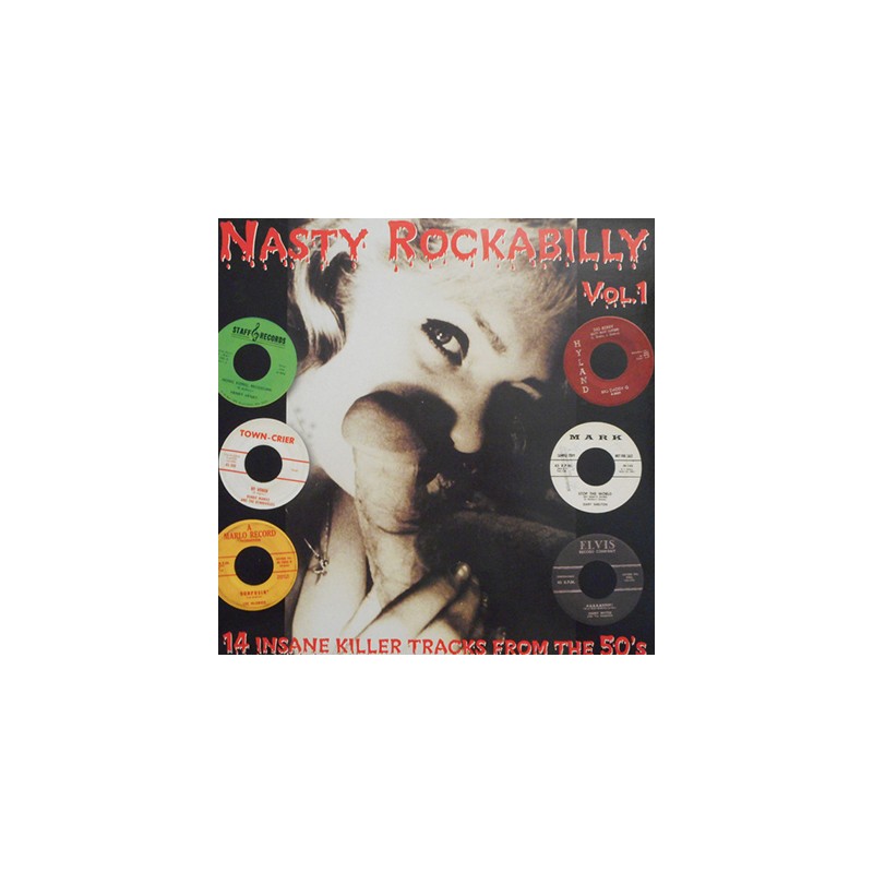 VARIOUS : LP Nasty Rockabilly - Vol.1 - 14 Insane Killer Tracks