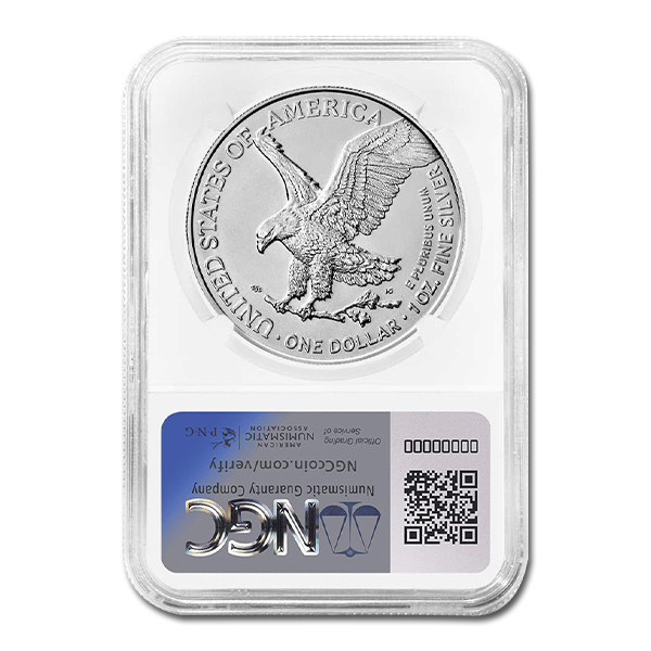 2025 American Silver Eagle - NGC MS69 Early Releases Blue Label