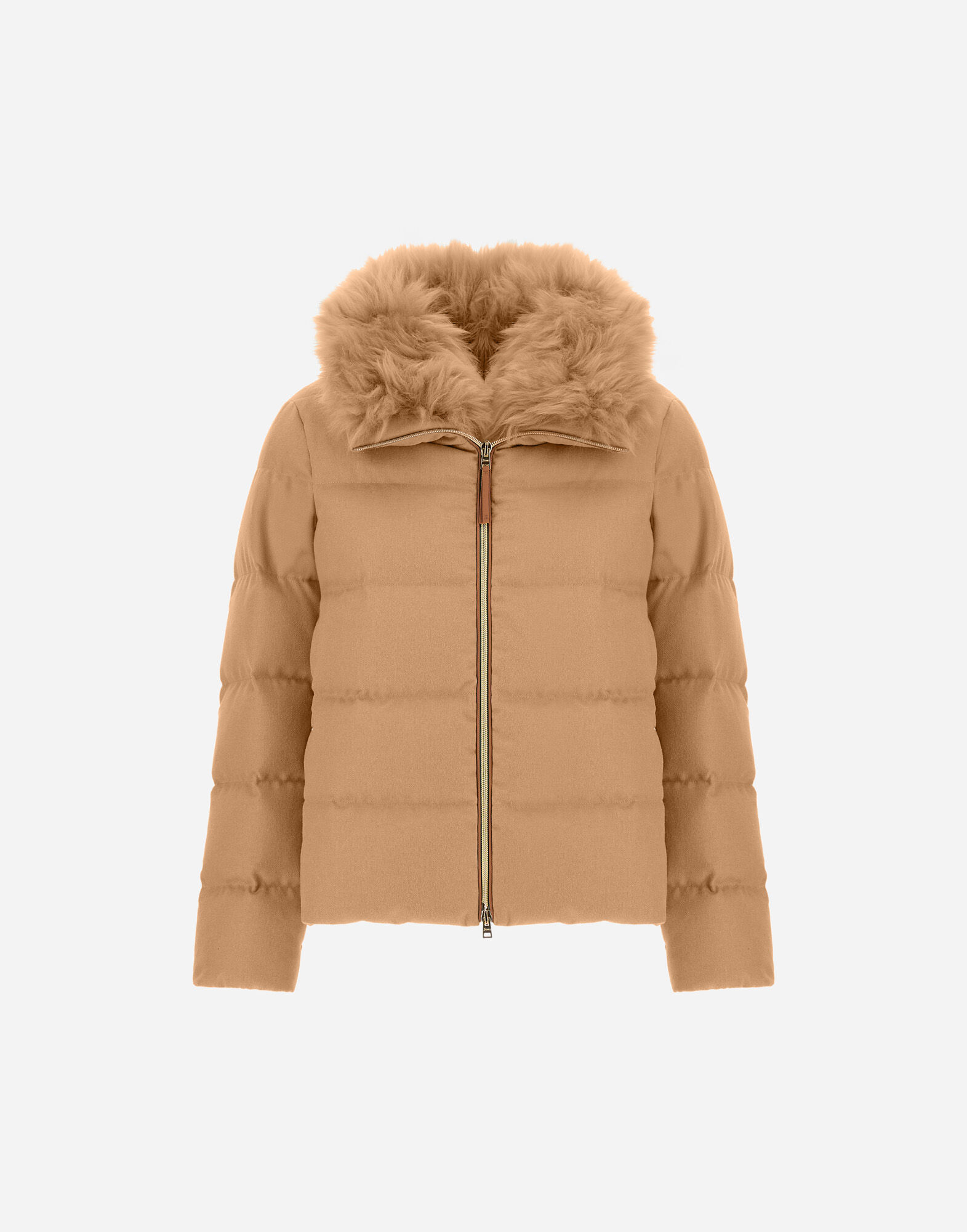 レディース シルクカシミア&Hモノグラム ジャケット キャメル | Herno