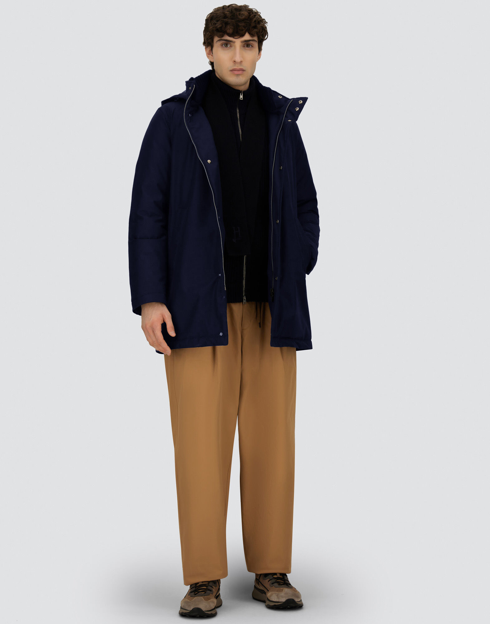 メンズ ニュービジネス コート ネイビーブルー | Herno® (ヘルノ)