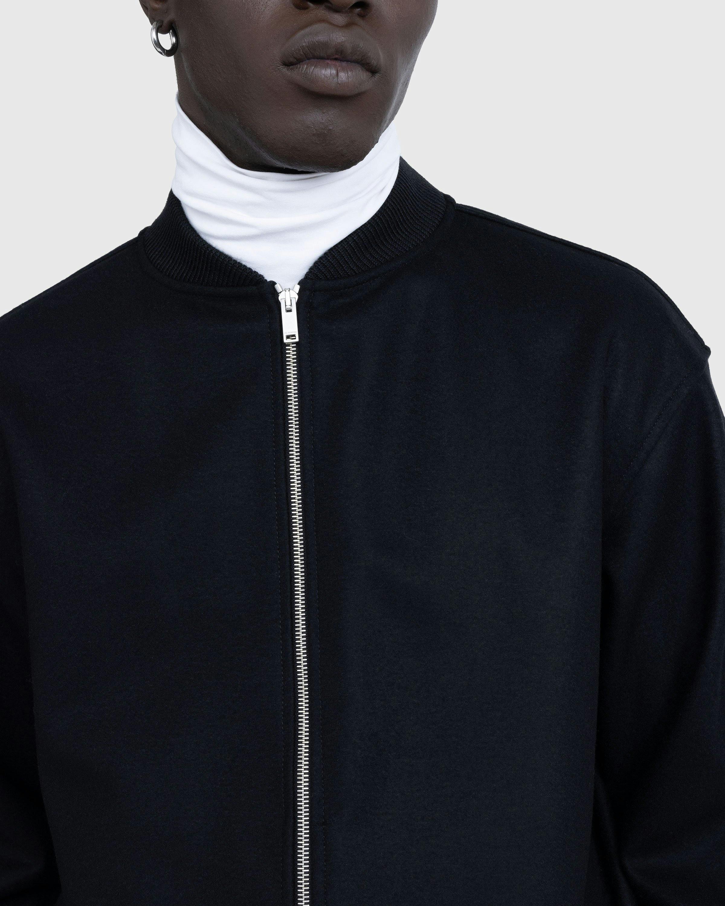 Jil Sander – Full-Zip Wool Melton Jacket Black