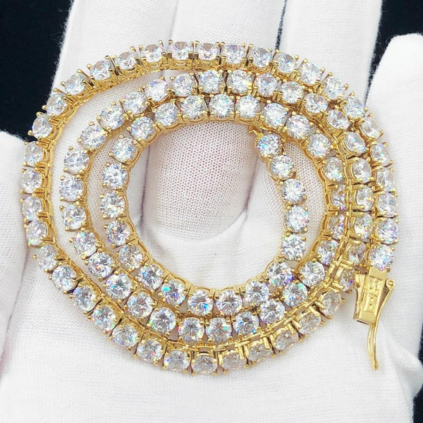 Diamond Tennis Chain | Never Fade | Prong Set | Hip Hop Bling