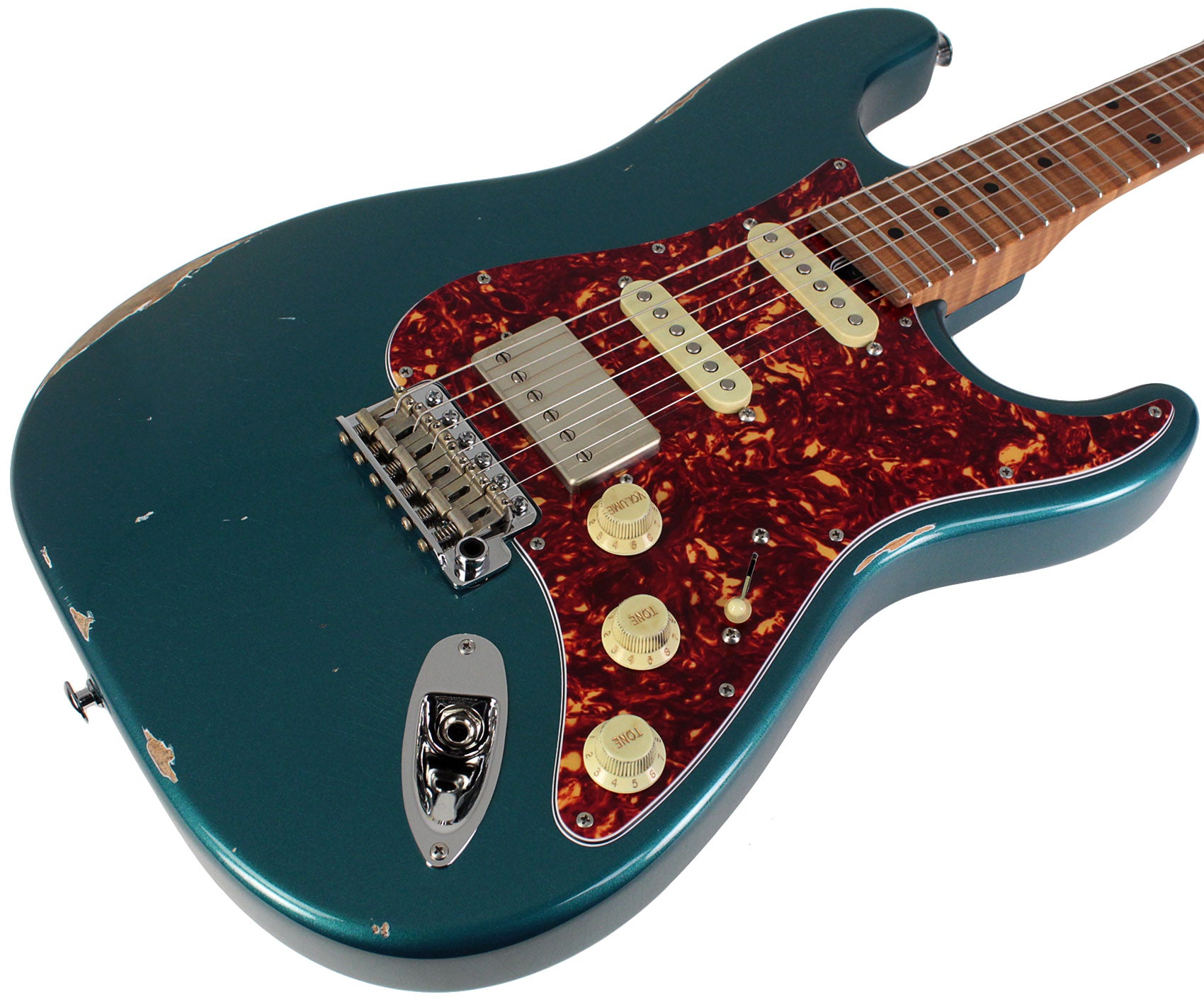 Suhr Select Classic S Antique HSS Guitar, Roasted Flamed Neck