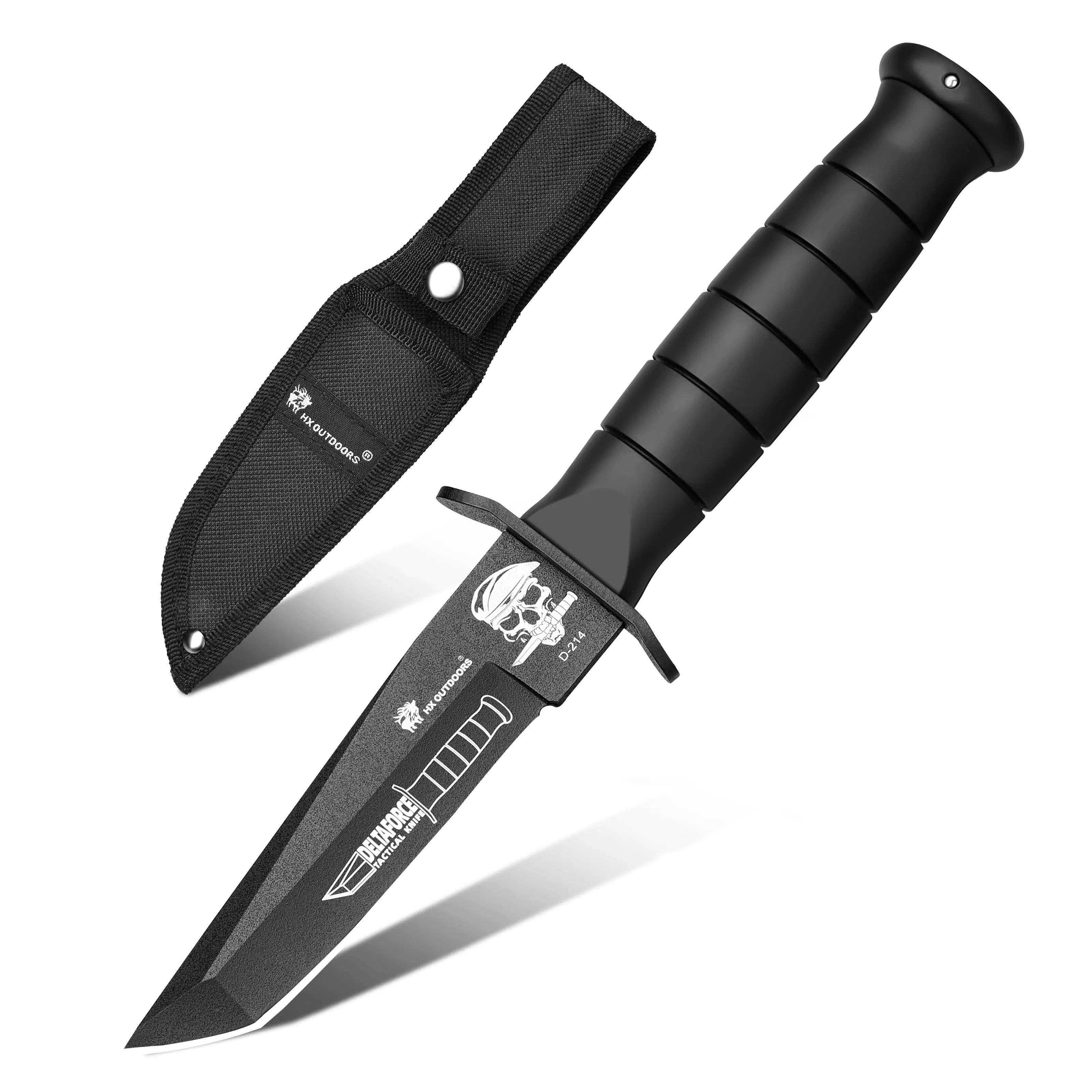 DELTA 440 Fixed Blade | Rubber EDC Camping Knife – HX OUTDOORS
