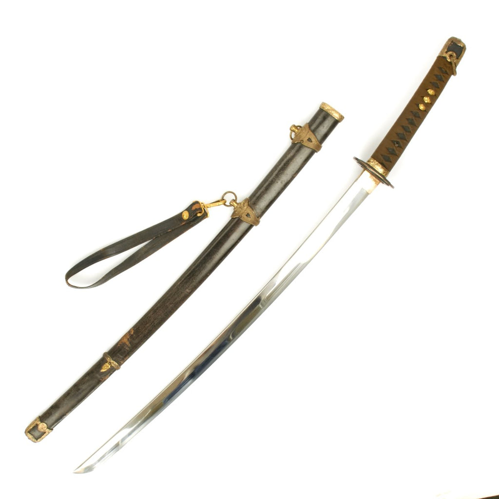 Original WWII Japanese Navy Officer P1937 Kai-Gunto Katana Samurai