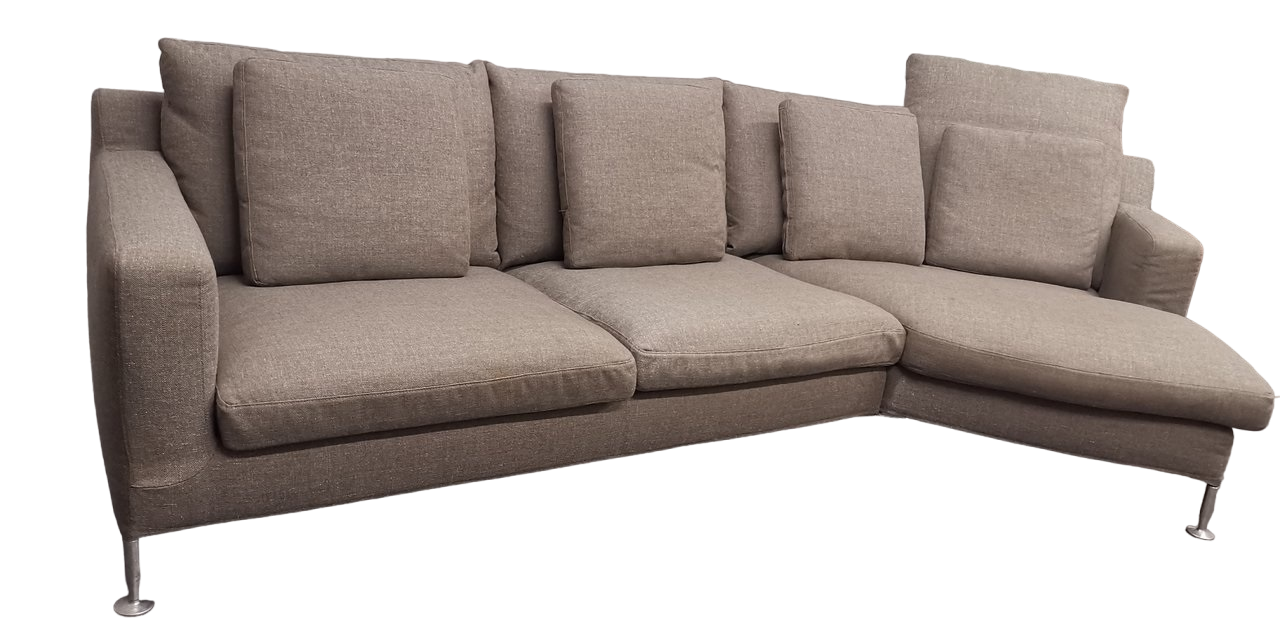 Harry sofa with chaise longue by Antonio Citterio for B&B Italia