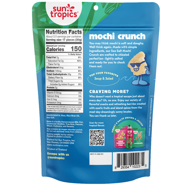 Sun Tropics Mochi Crunch, Sea Salt Same-Day Delivery or Pickup