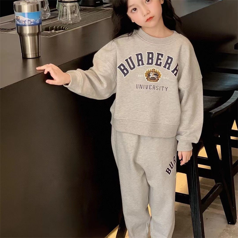 バーバリー子供服 女の子 セットアップ Burberry パーカー ロング