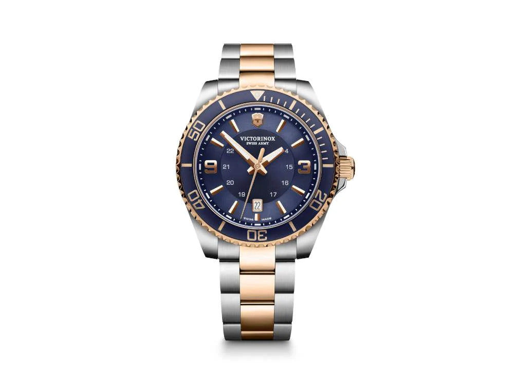 Victorinox Maverick Quartz Watch, Blue, 43mm, Stainless steel