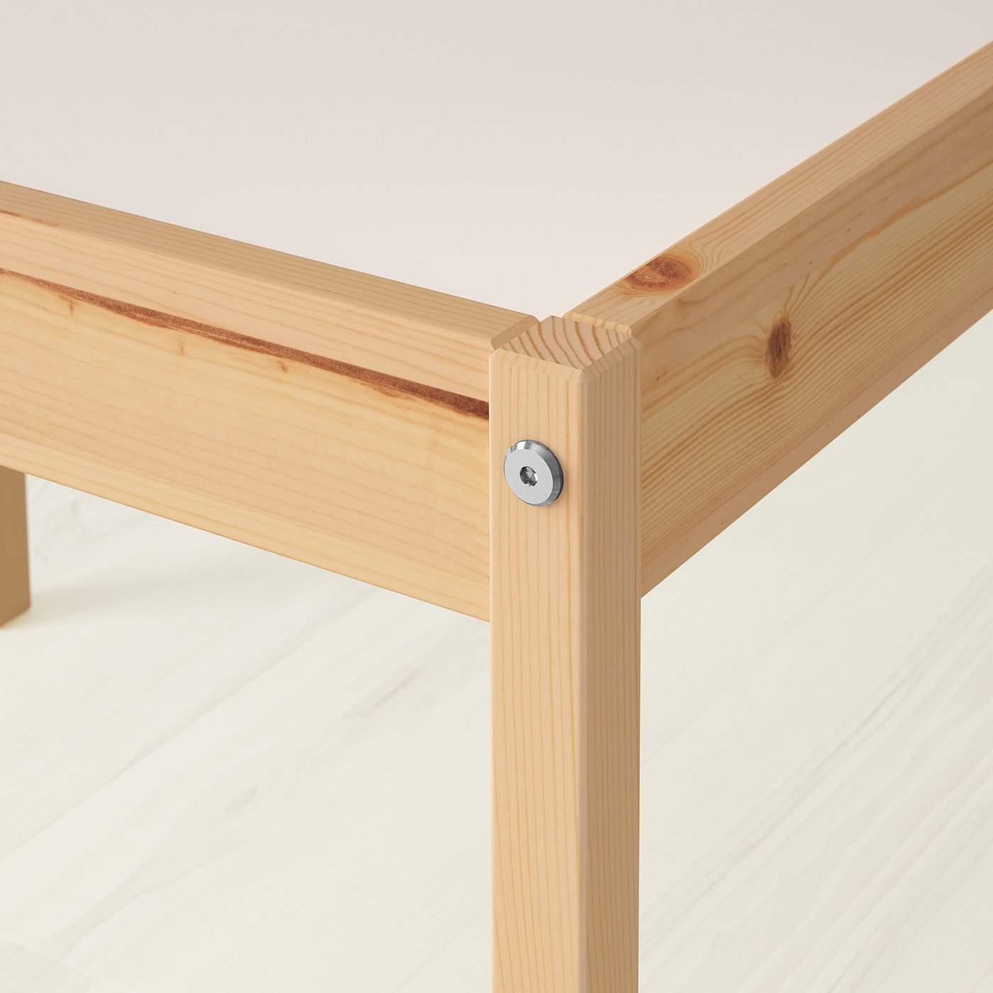 LÄTT children's table with 2 chairs, white/pine - IKEA