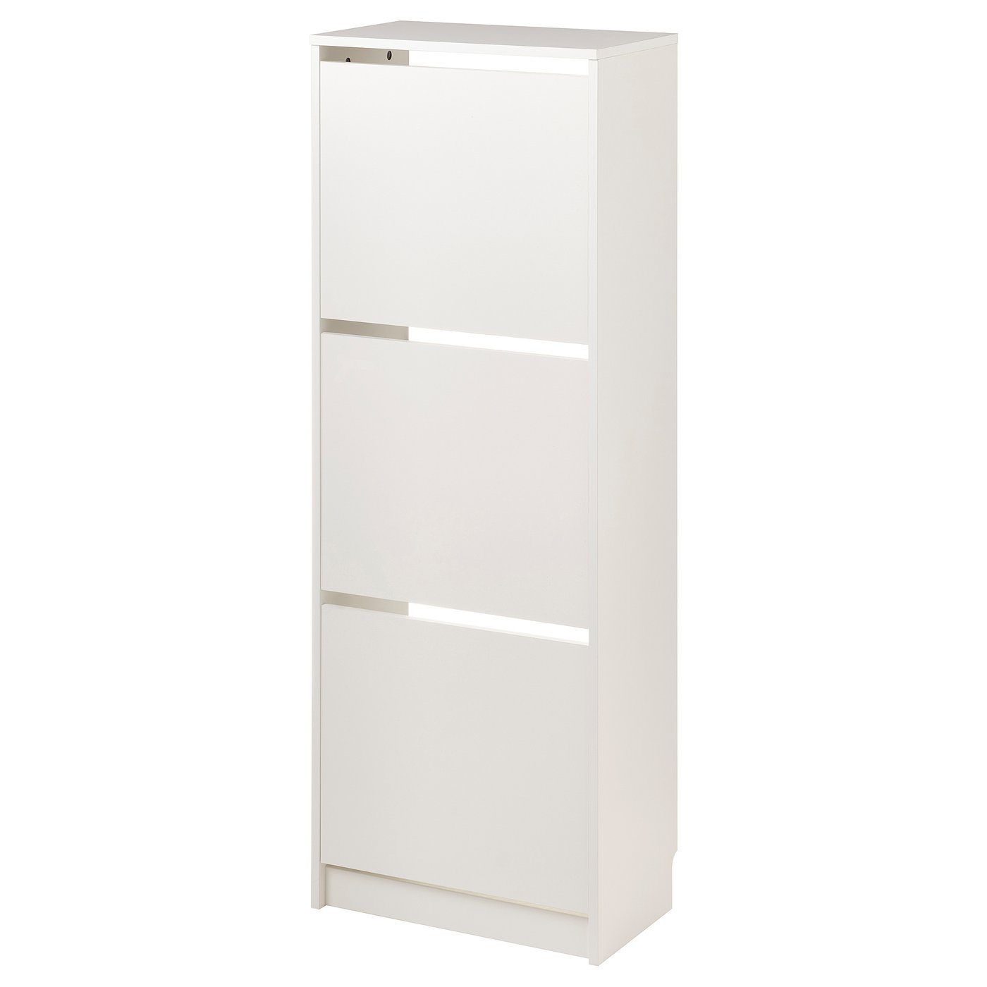 BISSA ビッサ シューズボックス3段, ホワイト, 49x28x135 cm - IKEA